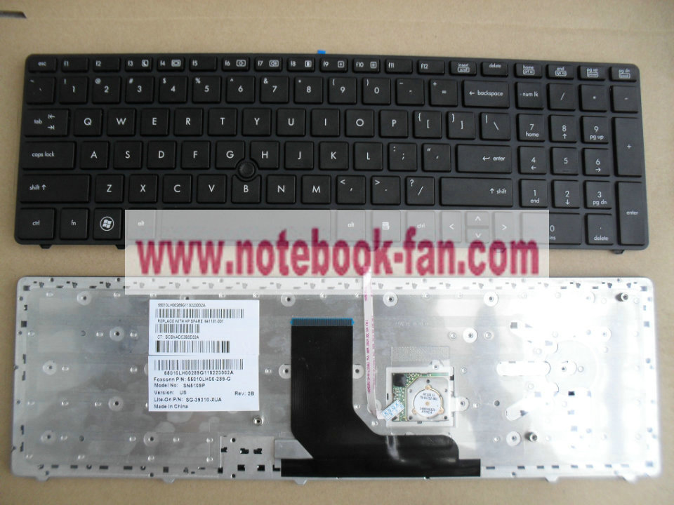 NEW HP EliteBook 8560p ProBook 6560b 6565b US Keyboard with poin - Click Image to Close